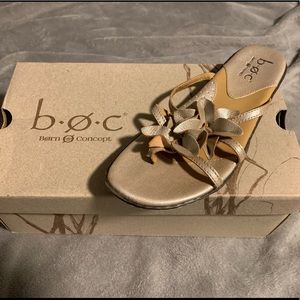 New BOC Savina sandals in champagne